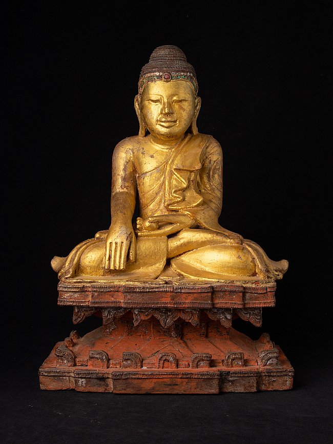 StatuesBuddha's tweet photo. Antique wooden Mandalay Buddha
Material : wood

46,7 cm high

33,1 cm wide and 21 cm deep

Gilded with 24 krt. gold

Mandalay style

Bhumisparsha mudra

19th century

Originating from Burma

Nr: 3470-5

https://t.co/AQzxUs9Siv

#Antique #wooden #Mandalay #Buddha #statue https://t.co/crl2Lbf3LJ