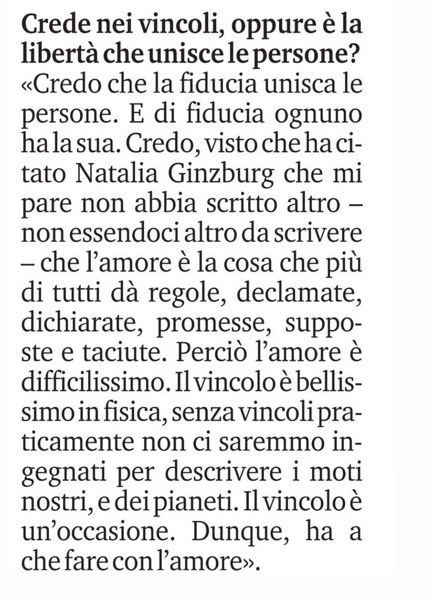 Ho intervistato Chiara Valerio per TuttoLibri lastampa.it/tuttolibri/202… La cosa che più mi ha colpita: