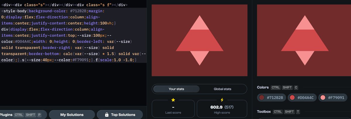 bitbrain's tweet image. Don&apos;t judge me. #CSSBattle
