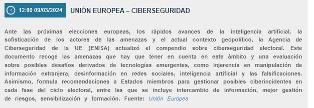 DSN (@dsn) on Twitter photo #NacionalDSN Unión Europea🇪🇺 Ciberseguridad <a href="/enisa_eu/">ENISA</a> <a href="/ComisionEuropea/">Comisión Europea en España</a> <a href="/EU_Commission/">European Commission</a> ➡️ Actualización compendio sobre #Ciberseguridad Electoral #EUElections #EleccionesUE shorturl.at/wyFLT #NacionalDSN Unión Europea🇪🇺 Ciberseguridad <a href="/enisa_eu/">ENISA</a> <a href="/ComisionEuropea/">Comisión Europea en España</a> <a href="/EU_Commission/">European Commission</a> ➡️ Actualización compendio sobre #Ciberseguridad Electoral #EUElections #EleccionesUE shorturl.at/wyFLT