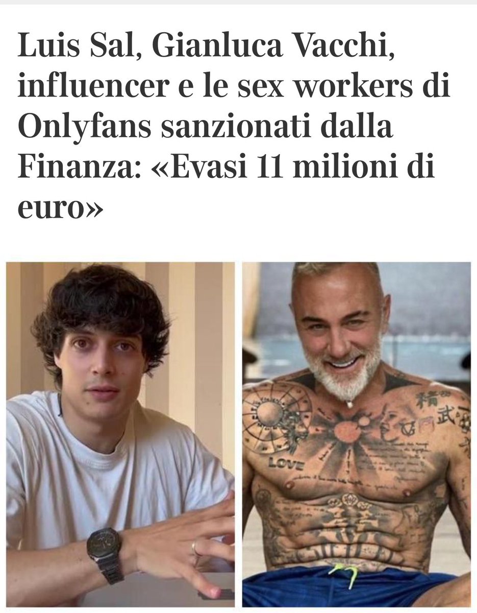 Non so se #LuisSal lo dirà alla mamma, probabilmente lo dirà all’avvocato

#Fedez
#MuschioSelvaggio
#GDF