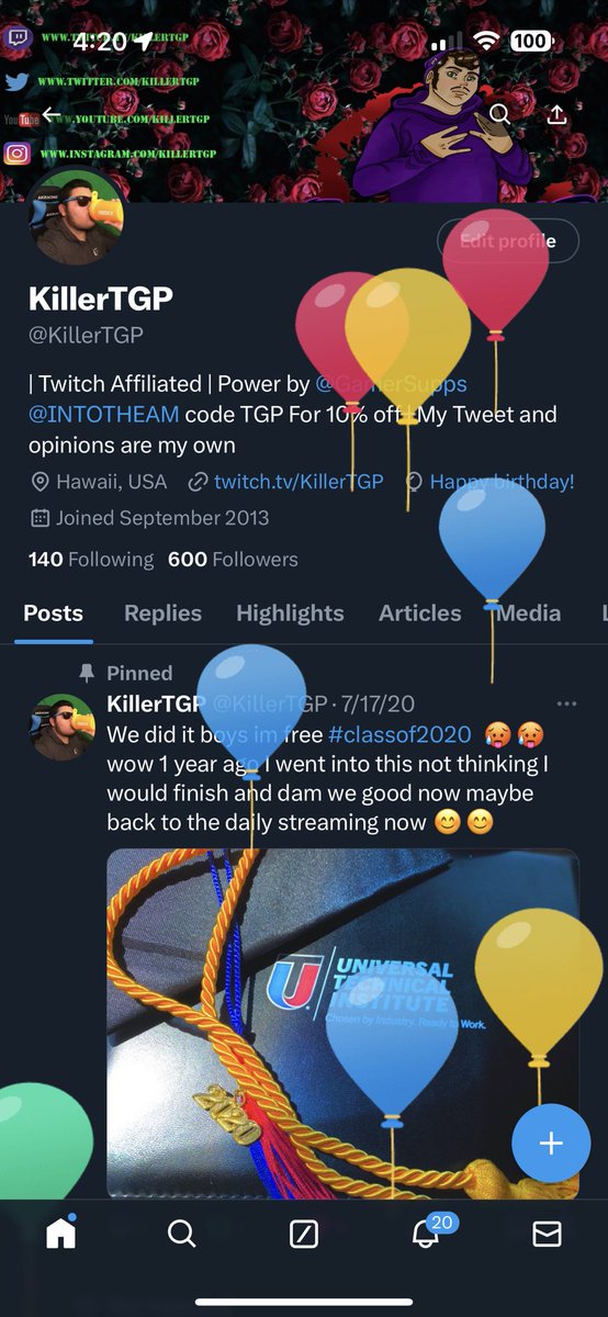 KillerTGP's tweet photo. Shoot another year of being blessed happy 27th birthday to me https://t.co/b7XN9redDp