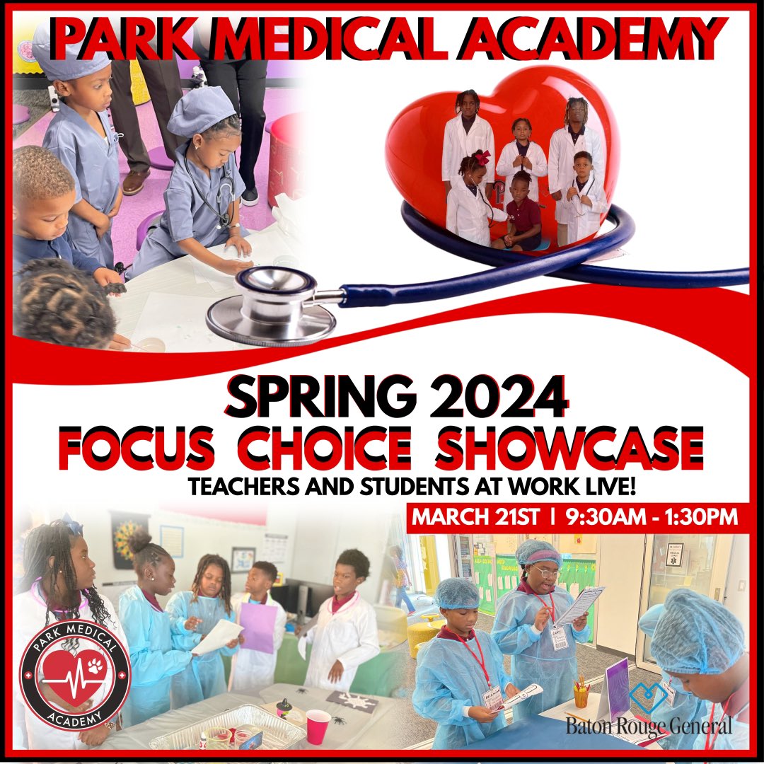 We are opening our doors to YOU, our parents and the community, on Thursday, March 21, 2024. We will have our Spring 2025 Focus Choice Showcase from 9:30am-12:30pm where you will get to see your students and their teachers IN ACTION. <a href="/ebrpschools/">East Baton Rouge Parish School System</a> <a href="/EbrFocus/">EBR Focus Choice Schools</a>  <a href="/EbrMagnet/">EBR Magnet</a>