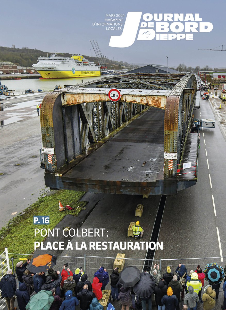 À la Une du mag'📰de mars, le retour 📸 sur le transfert du 🌉 Colbert #dieppe. Au sommaire aussi : un article sur les précieux bénévoles sportifs 🏓 #terredejeux #Paris2024, des sujets connectés au @FilmCanadien 📽🇨🇦, à #tousenbleupourlautisme🧩... 📲 vu.fr/YWtVe.