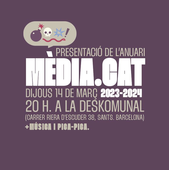 📣Creus en el periodisme lliure i compromès? 💥Comprar l'anuari no és només adquirir un producte, és donar suport a @MediacatCat i al periodisme independent Aconsegueix ja l'#AnuariMèdiacat 23-24 i vine dijous 14 a brindar a la @deskomunalcoop! botiga.media.cat