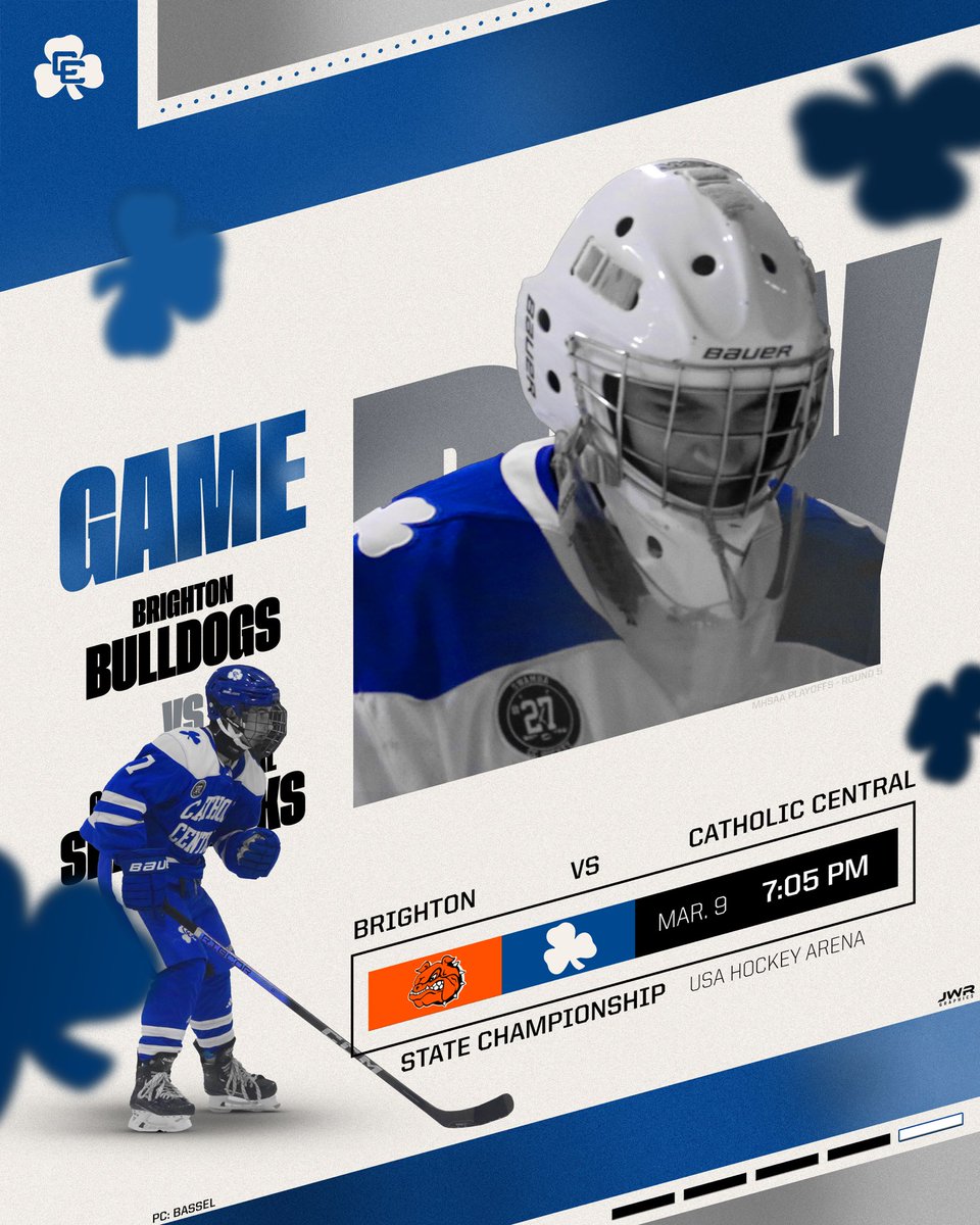 dcchockey's tweet image. 🚨🚨🚨🚨🚨GAMEDAY

No better place to be than the Division 1 STATE FINAL TONIGHT at 7PM vs Brighton @USAHockeyArena 

@ShamrockNation_ 
#ccpride