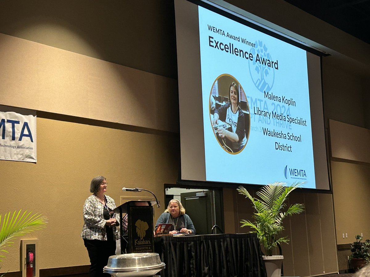 Congratulations <a href="/mkoplin/">Malena Koplin</a> on your well deserved recognition by <a href="/WEMTAOnline/">WEMTA</a>! <a href="/SdwView/">Summit View School</a> and <a href="/waukeshaschools/">Waukesha School Dist</a> are fortunate to learn from you everyday 🎉