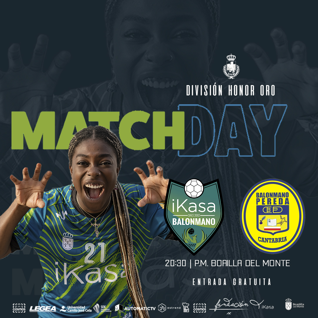 🟢#DHOroFem
🏆J16 <a href="/RFEBalonmano/">RFEBalonmano</a>
🏟️P.M. Boadilla del Monte
🎟️Entrada gratuita

𝗠𝗔𝗧𝗖𝗛 𝗗𝗔𝗬 🕣20:30h
<a href="/balonmanoikasa/">Balonmano iKasa Boadilla</a> 🆚 <a href="/bmpereda/">Uneatlantico Pereda</a> 
Te queremos, te necesitamos en la grada este sábado! Partido clave para mantener la categoría! #valor