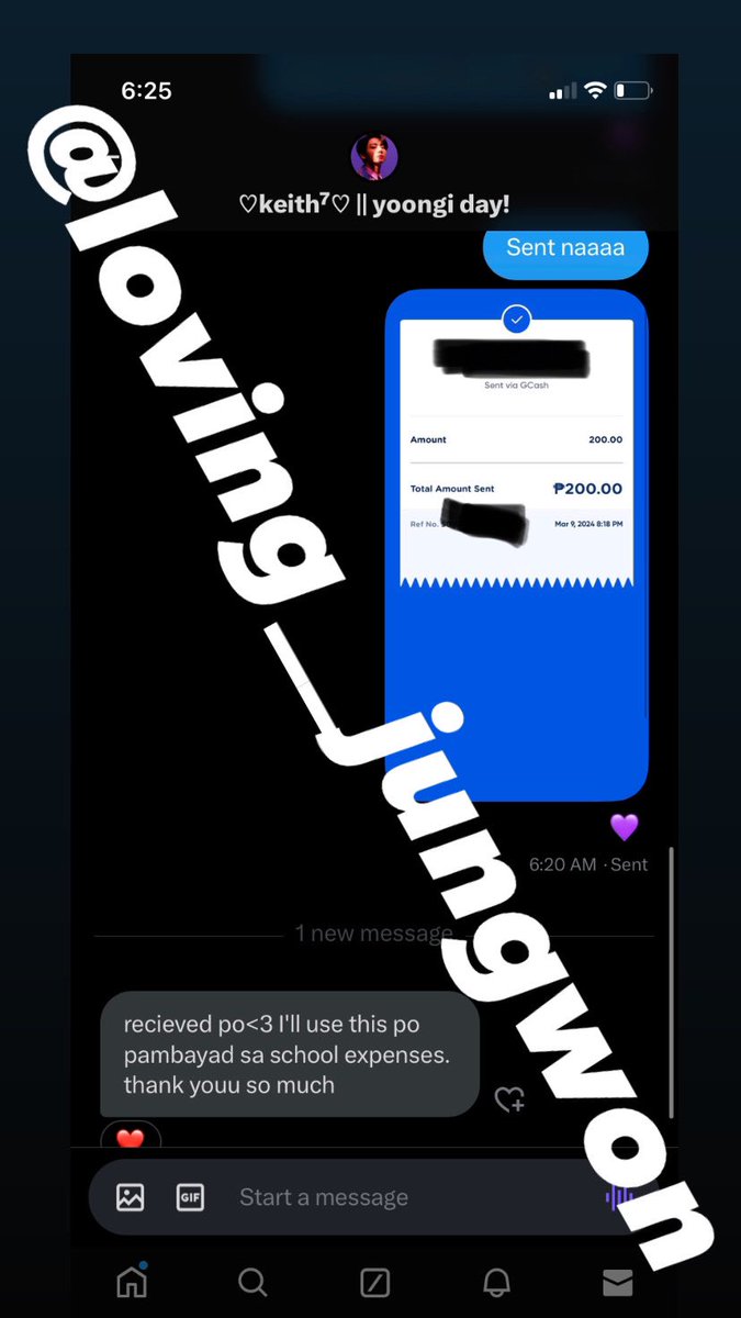 nallij__'s tweet photo. date sent: MARCH 9, 2024

PROOF OF LEGITIMACY:  @wonkookittx received 200 PESOS via gcash 🎉 

Thank you for trusting me ~ have a wonderful evening 🩵
#giveawayproof #gaproof #proofoflegitimacy #proof #gcash https://t.co/R7UexLaE9e
