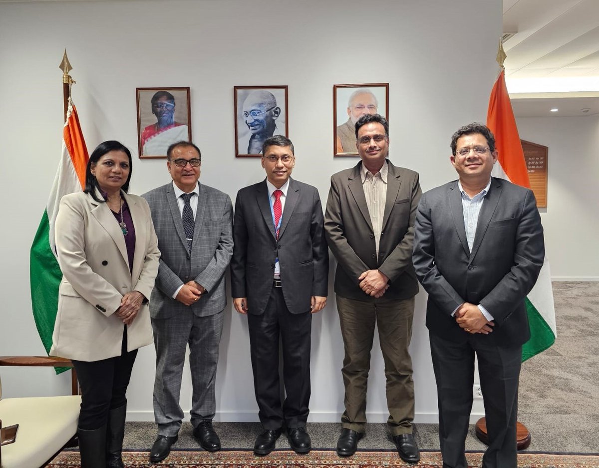 Director_IITK's tweet photo. I was delighted to meet Shri Arindam Bagchi, India's Ambassador and Permanent Representative to the United Nations and other International Organizations, in Geneva. 

- Prof. S. Ganesh, Director, IIT Kanpur

#IITKanpur #internationalcollaboration #iitk https://t.co/khaTcf3Xl7