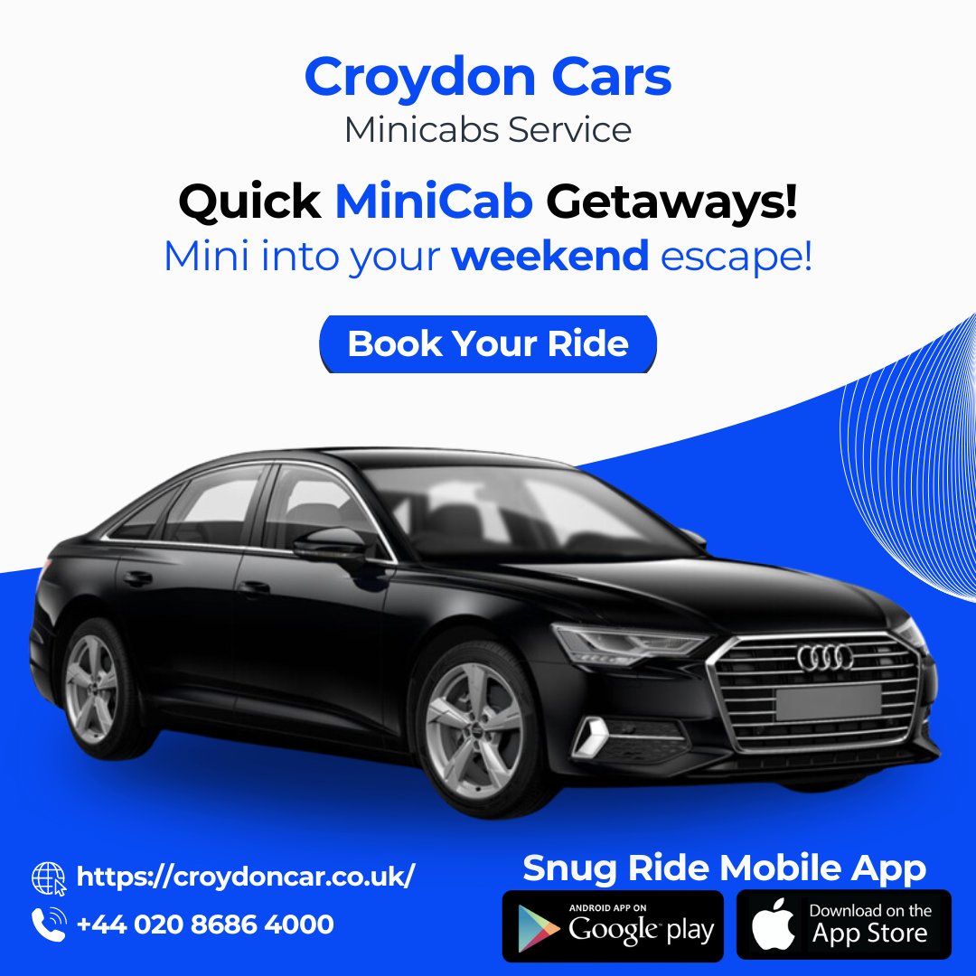 croydoncabsuk's tweet photo. Saturday plans on the go! Croydon Cars MiniCab ensures quick getaways for your weekend adventures.
Book Now: https://t.co/JU4TJ5mOvw
Call Now: +442086864000
Download The Snug Ride App
#SaturdaySpeed #MiniCabJourneys #TaxiBookings #Transfers #AirportCabs #AirportTaxiNearMe #City https://t.co/h7yyPaMHG2