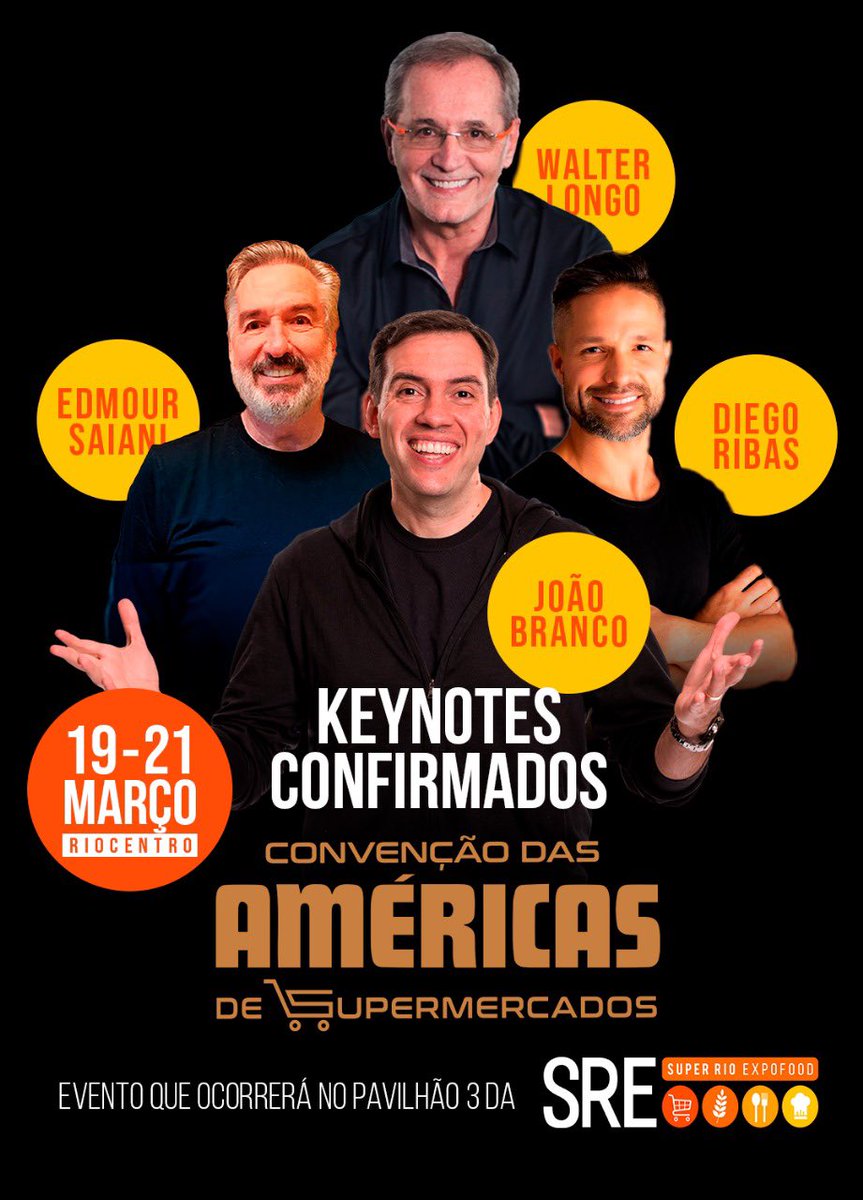 Está  chegando a 2a convenção das Américas de supermercados. Do dia 19 a 21 de março no <a href="/riocentro/">RioCentro</a>. Ainda dá tempo de fazer sua inscrição no link da @sretradeshow.
.
#edmoursaiani #consultor #palestrante #culturadeatendimento