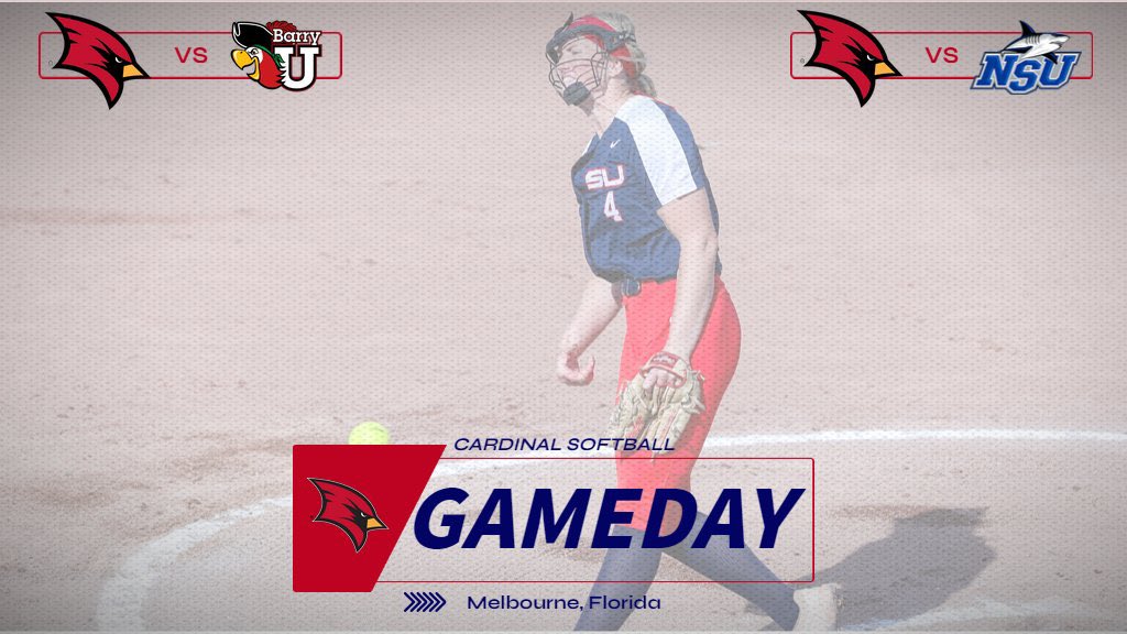 ‼️Gameday‼️ It’s the cardinals final day in Florida. They take on Barry @10am and Nova Southeastern @2:30pm View updates on our GameChanger: web.gc.com/teams/HZRZkDno…