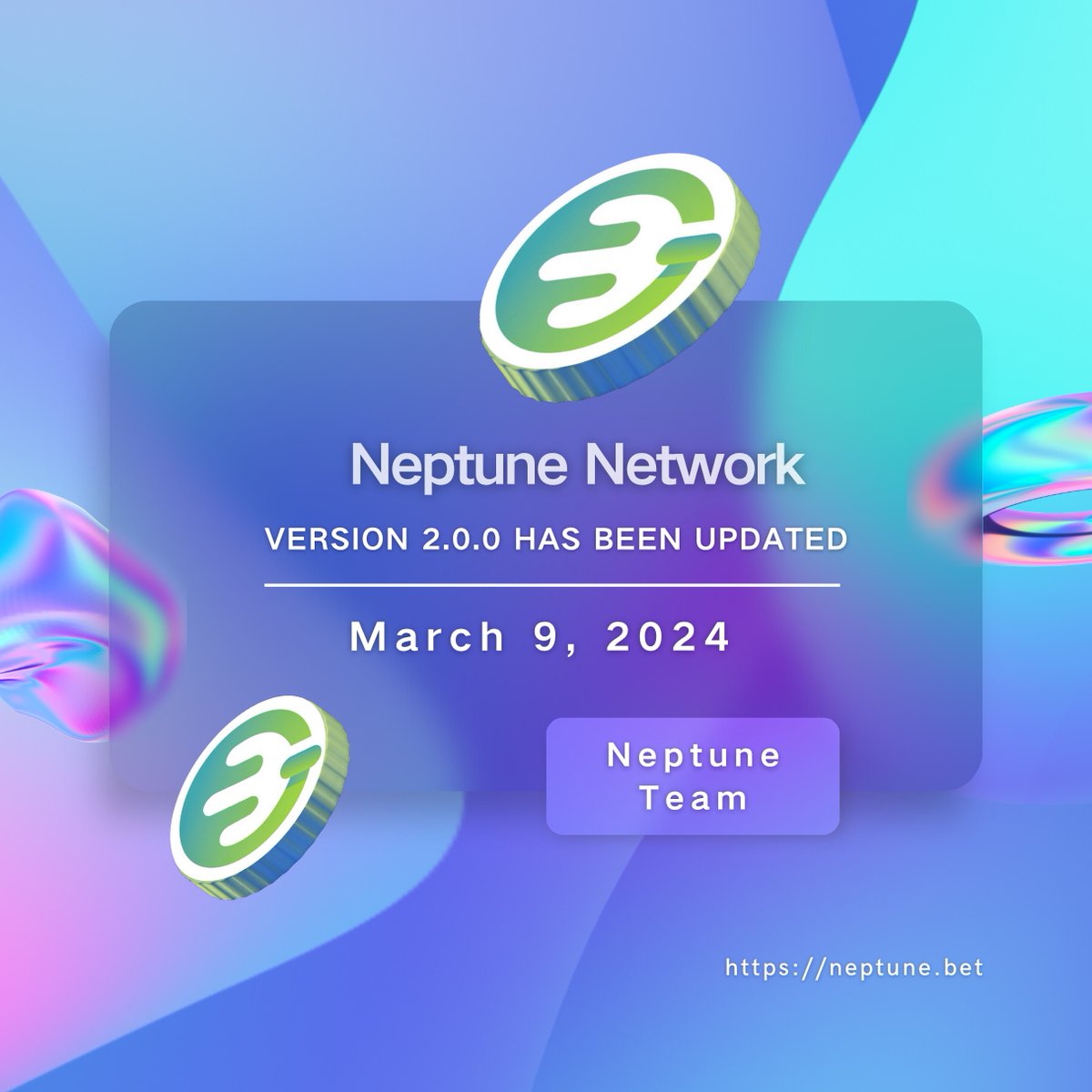 Neptune_WEB3's tweet photo. Neptune Network version 2.0.0 update completion notification

🎉🎉Android version 2.0.0 has been updated. All NT users are requested to click on the 🤖APK (https://t.co/T32kTVNDmD) installation package through the official website (https://t.co/uTiKs8B4Xp) to update.

➡️Users who have backed up their private keys: After the update is completed, be sure to go to the official website (https://t.co/uTiKs8B4Xp) to download the 2.0.0 version application. By importing the private key, you can successfully use version 2.0.0.

➡️Users who have not backed up the private key: If you have not saved the private key in advance, please do not delete the 1.0.8 version application. You must immediately find "My" - "Backup Private Key" - "Enter Password" in version 1.0.8 to successfully back up your private key.

The update for the iOS version is scheduled to be released on the official website on March 10.

Click for updated content: 🔗🔗🔗🔗https://t.co/LENCwnEczq

Neptune Network is committed to an efficient and secure DEFI financial system. Every update is to better improve and develop the Neptune Network. Let us witness the progress and development of the Neptune Network together. Thank you to all users for your support and trust in Neptune.