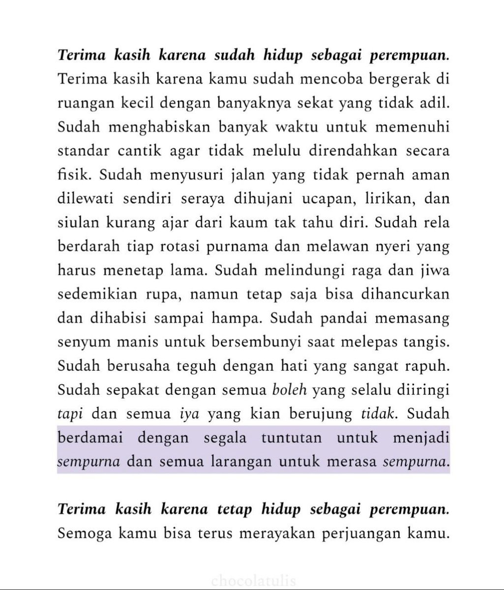 literarybase's tweet photo. karya — meski international women's day sudah berlalu, semoga kamu bisa merayakannya setiap hari https://t.co/bperytfIEi