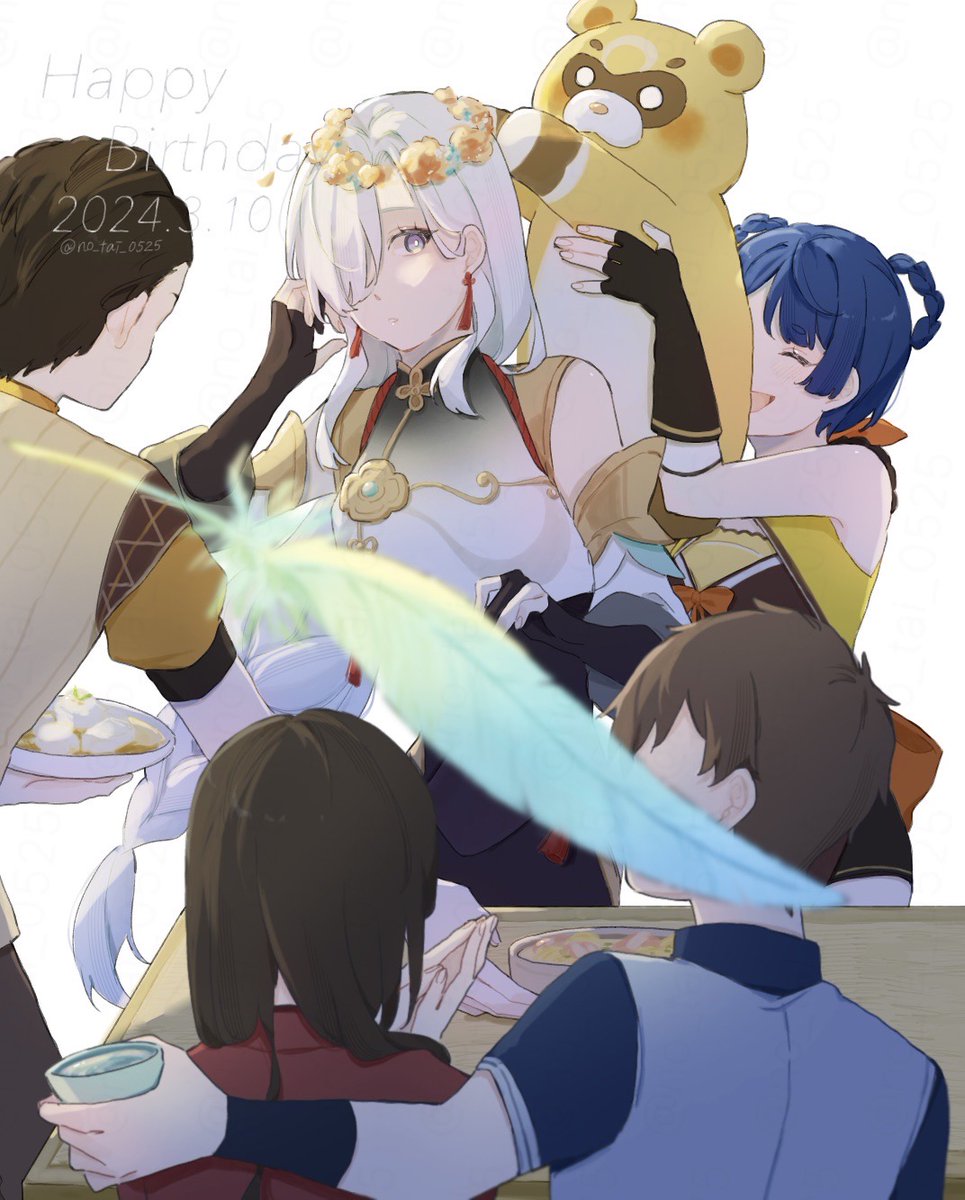 おめでとう🤍
＃申鶴生誕祭2024 ＃Shenhe