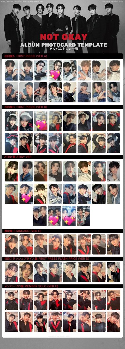 M04804468's tweet photo. ATEEZ アチズ NOTOKAY トレカ 封入 特典 交換

【譲】 ホンジュン、ソンファ、サン、ミンギ、ジョンホ

【求】 💖のホンジュン、ソンファ、サン、ユニット

異種交換可能◎
ATINY盤は同種または特典トレカとの交換のみ🙇🏻‍♀️
郵送希望📮
お気軽にリプまたはDMお待ちしております！

 #ATEEZ交換 https://t.co/KNhi4up7gF