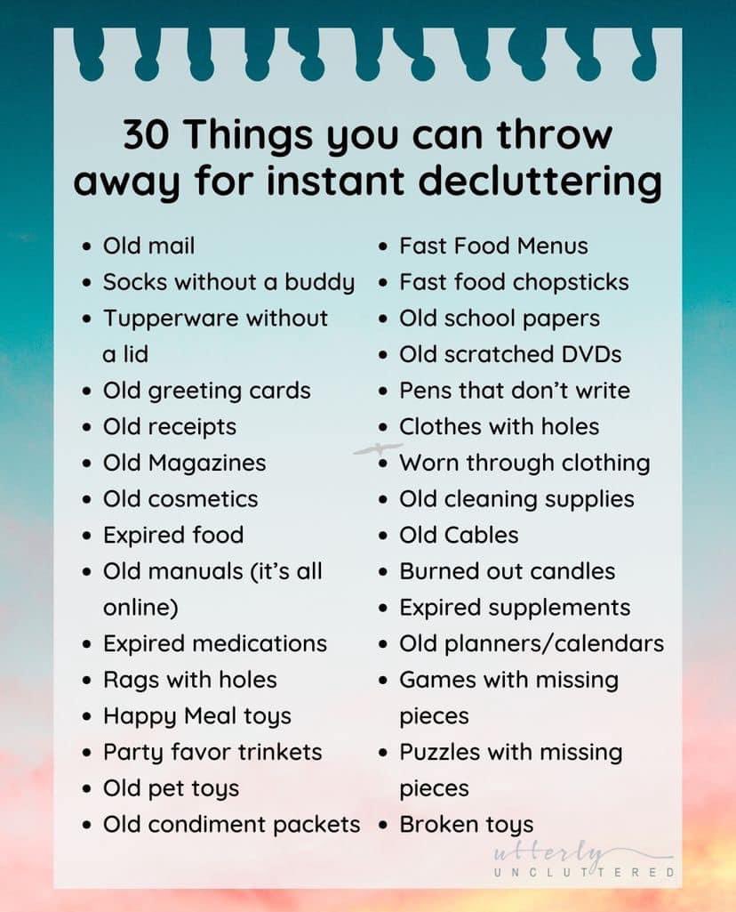 Such a great list compiled for your organizing convenience. Thanks, Utterly Uncluttered! What a phenomenal share.