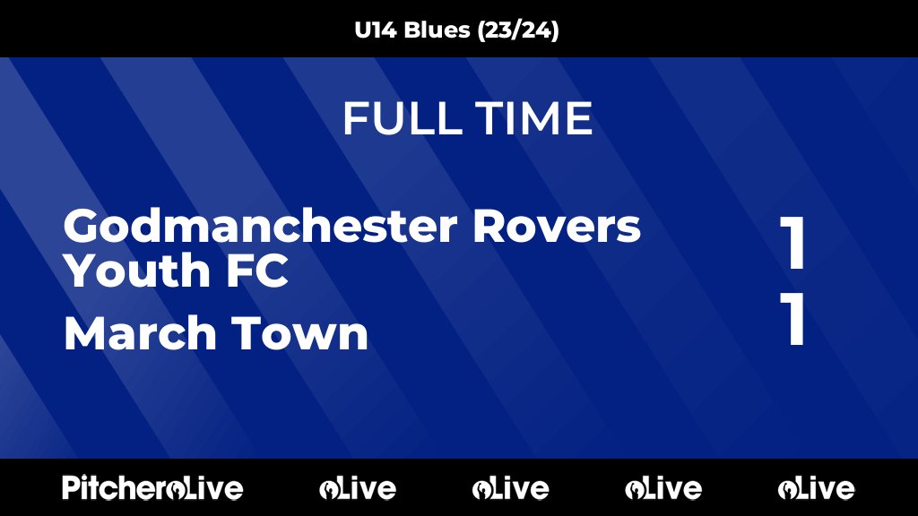 GRYFC's tweet photo. FULL TIME: Godmanchester Rovers Youth FC 1 - 1 March Town
#GODMAR #Pitchero
https://t.co/oyVWIJlaFo https://t.co/lhzYGEI3cF