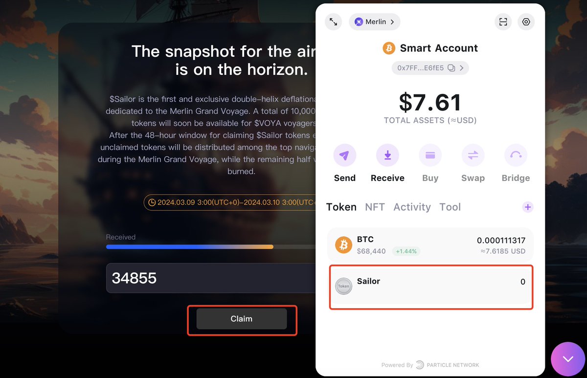 heoso77's tweet photo. @MerlinCaptain_ I have airdrop amount but the button is not functional, so I cannot claim it. Pls help.
My AA wallet address is 
0x7FF8a830134787EB3Ba711390F5320C177cE6fE5 https://t.co/l9b7tIgoma