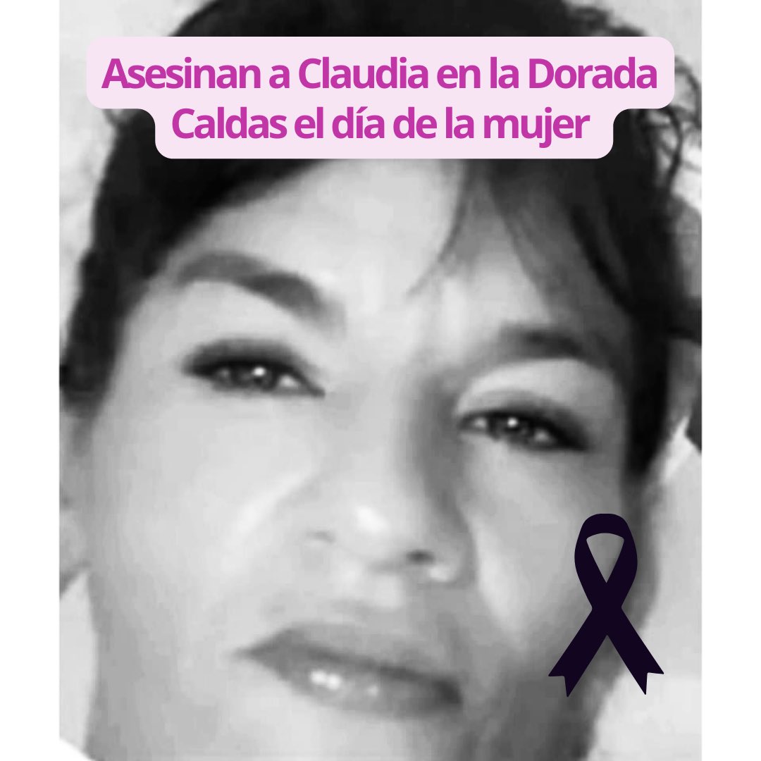 JeniferCotacio's tweet photo. 🚨Matan a Claudia Parra en la Dorada - Caldas el día de la mujer y mientras tanto el Secretario de Gobierno no despierta de su dulce sueño @gobiernocaldas1 #CaldasNoSegura

Gobernador @Henrygutian le quedo grande la tarea a su secretario Jorge Andrés Escudero.Nos están matando https://t.co/D0jgYmPYg9