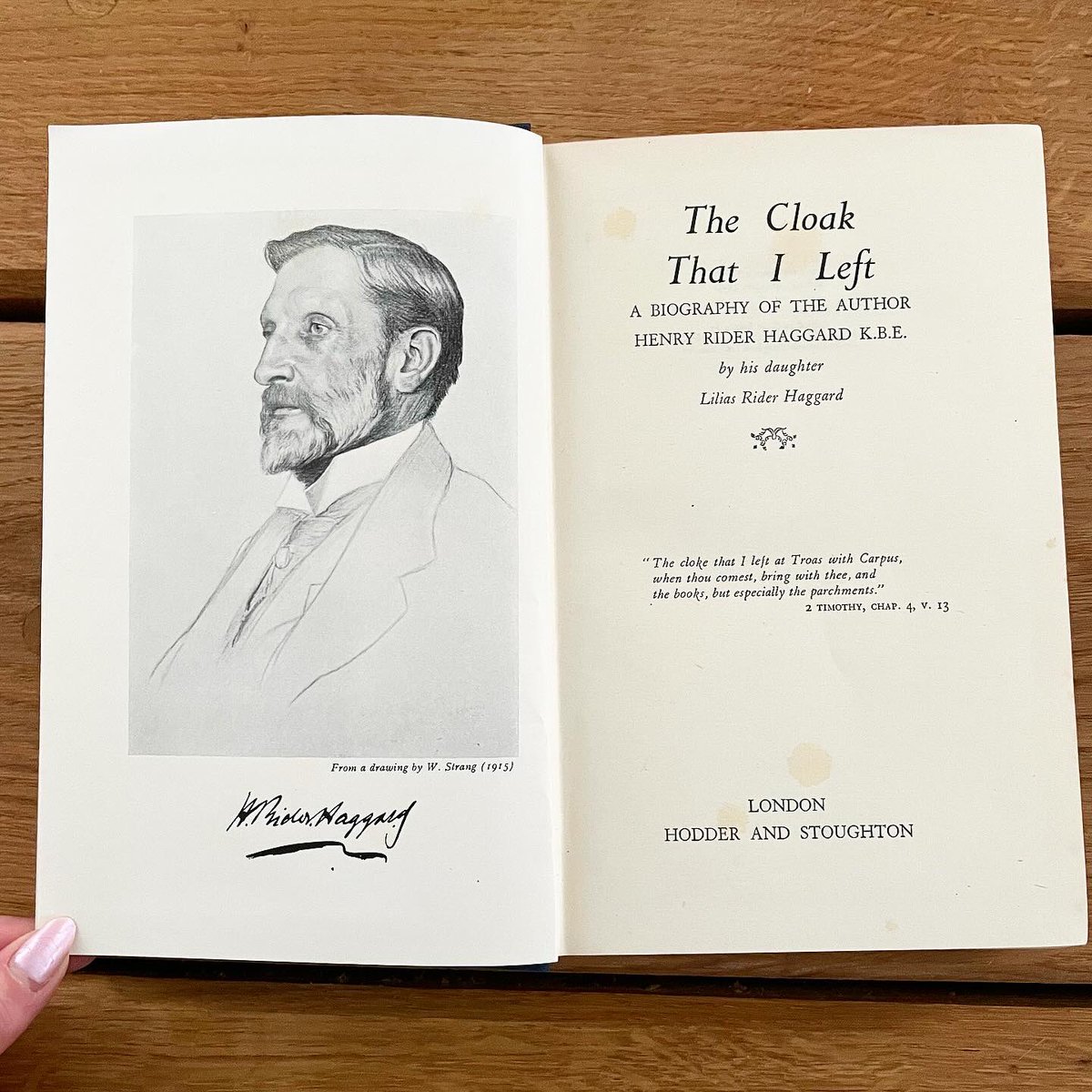 Happy international women’s day! Lilias Margitson Rider Haggard, MBE (1892 – 1968) was the youngest child of H Rider Haggard. She was a talented author in her own right! She authored 7 books in her lifetime, including the biography of Rider Haggard, The Cloak that Left (1951)