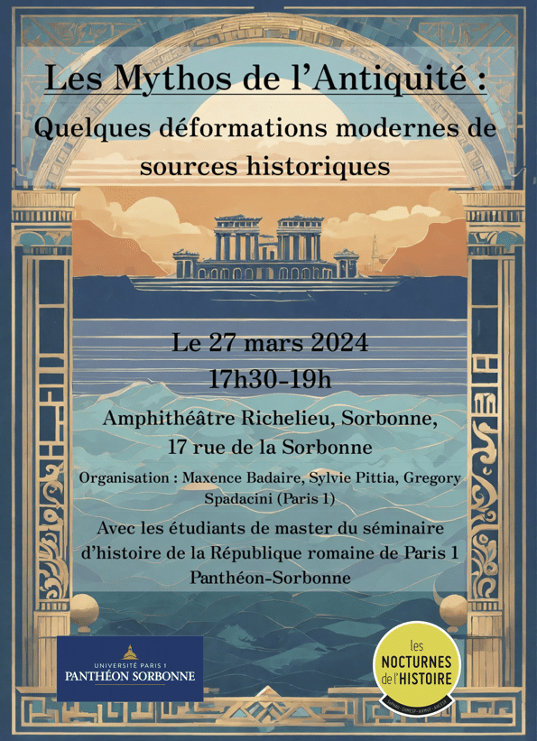 kefallonitis's tweet photo. 🤩4e édition des Nocturnes de l’Histoire😍
🗓️mercredi 27 mars 2024 
🧭dans toute la France 
👥pour tous les publics 
Manifestations, horaires, accès, etc.
👉 https://t.co/WDGnBi3Mub
Nota bene : il y a aussi de l’Antiquité dans les opérations « transpériodes ». 
Affiches en fil 🧶 https://t.co/oHFYIO2iTd