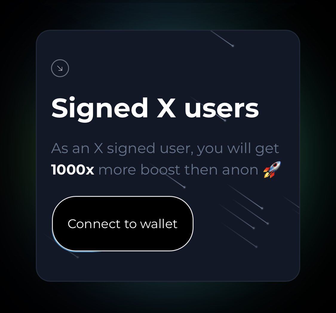 ✍️ You can now sign in with your X account to testnet dapp

🔗 st-squad-vm.vercel.app

🫵 you will gain these benefits:
       💪🏻 1000x bigger $SQUAD allocation compared to anons

🪂 Squad will gain these benefits:
       🌽 we get more attractivity by showing real persons