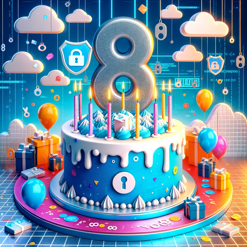 Cryptomator's tweet image. 🎉 Happy Birthday, #Cryptomator!

Celebrating Cryptomator 1.0, 8 years of easy-to-use encryption for cloud storage &amp;amp; 10 years since our first commit to Cryptomator!
🚀 A decade of championing privacy and security.

Here&apos;s to continuing our mission of protecting your cloud files💚
