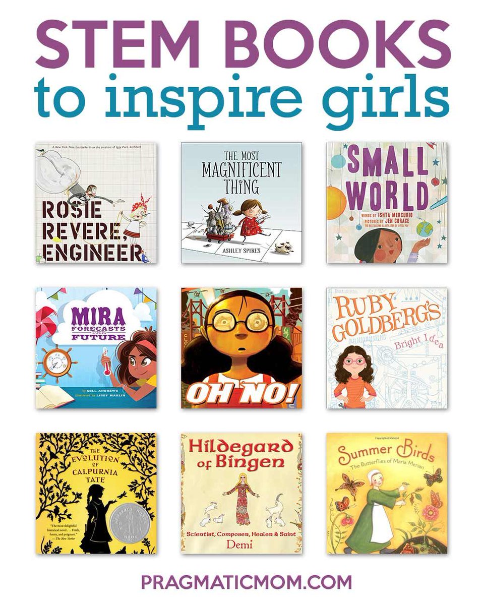 STEM books to inspire girls, via @PragmaticMom 

buff.ly/2KeC9hi

#ReadYourWorld #kidlit