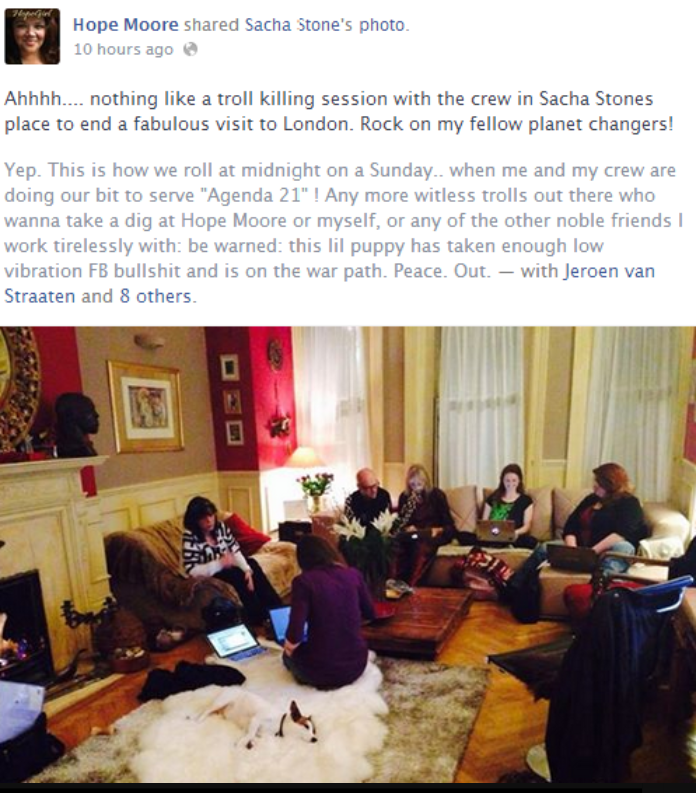 FringeViews's tweet photo. BOOM!
How dumb can you be? Sacha Stone's crew posts a photo of themselves doing online ops.
"Troll Killing?" lol .. it's called narrative policing or .. to be more precise: online mobbing. https://t.co/di68GAN3hi