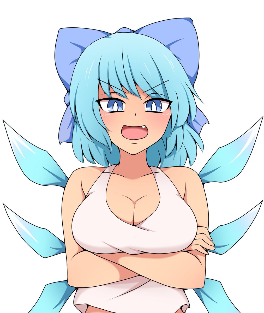 チルノ(東方Project) 「寒くないチルノ 」|すわ猫のイラスト