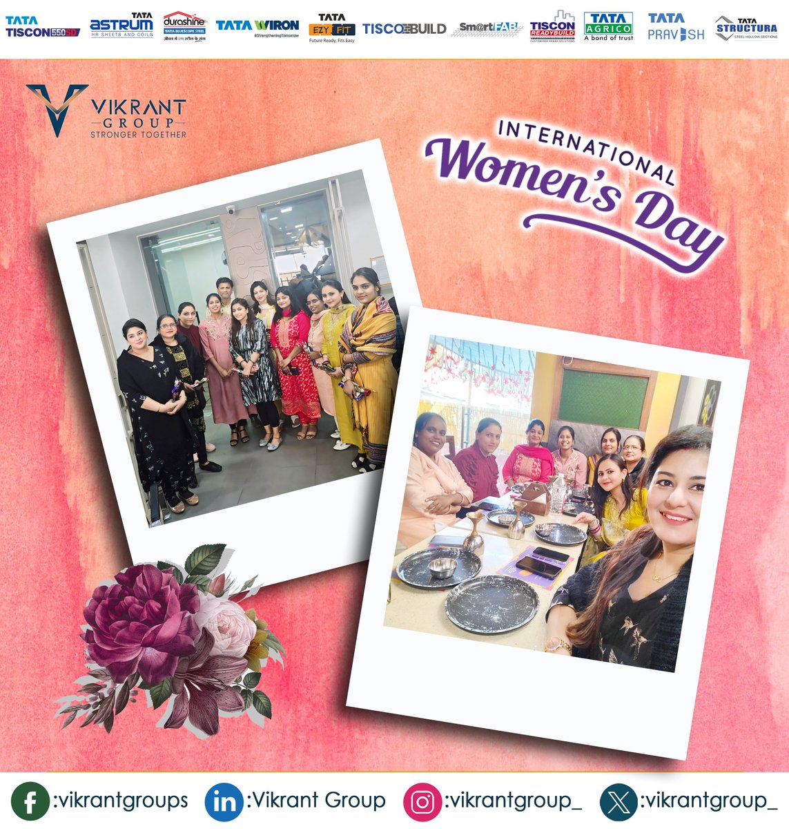 vikrantgroup_'s tweet photo. To celebrate International Women's Day on 8th March, Vikrant Group treated all women staff to a fantastic handi experience! It was a wonderful way to unwind with colleagues, celebrate the amazing women in our workplace. 
#vikrantgroup #tatasteel #WomensDay https://t.co/ZA6UTQMhrd