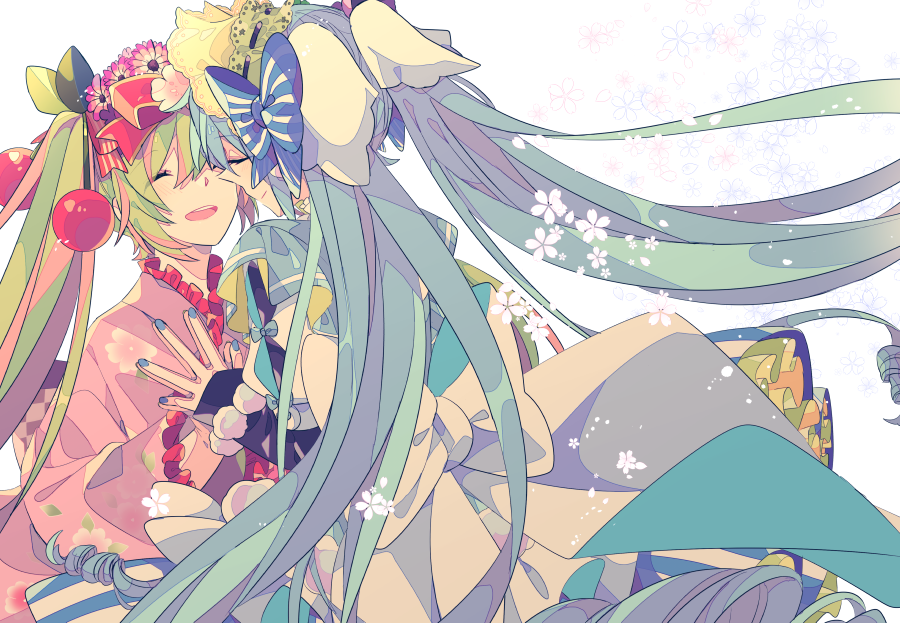 初音ミク ,雪ミク 「」|由杞のイラスト