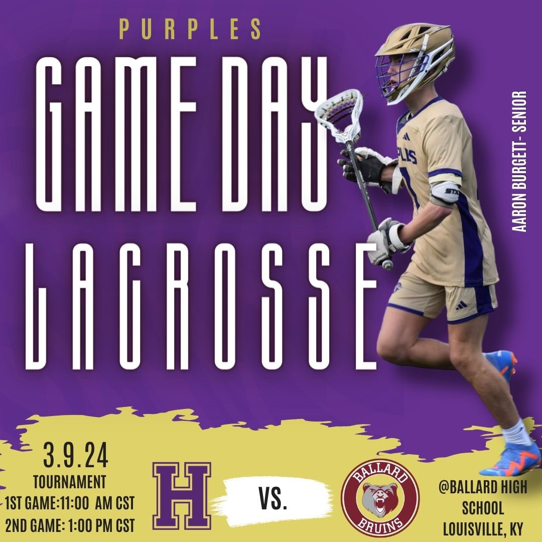 Wake up, it’s Game Day!! The purples are headed North to Louisville to compete in the <a href="/Ballard_Lax/">Ballard Boys Lax</a> breakout tournament. Stay tuned for updates 
<a href="/BgPurplesAth/">BG Purples Athletics</a> 
<a href="/bgdailynews/">Bowling Green Daily News</a> <a href="/BGHSPurplesNews/">The Purple Spirit</a> <a href="/KYLaxNews/">Kentucky Lacrosse News</a>