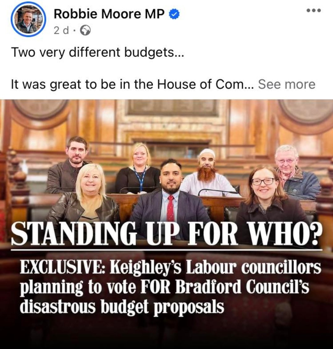 Shout out to @_RobbieMoore for considering me a councillor, not just a candidate! Your pictures does include someone who voted against the budget too - so you may wish to fact check in future.