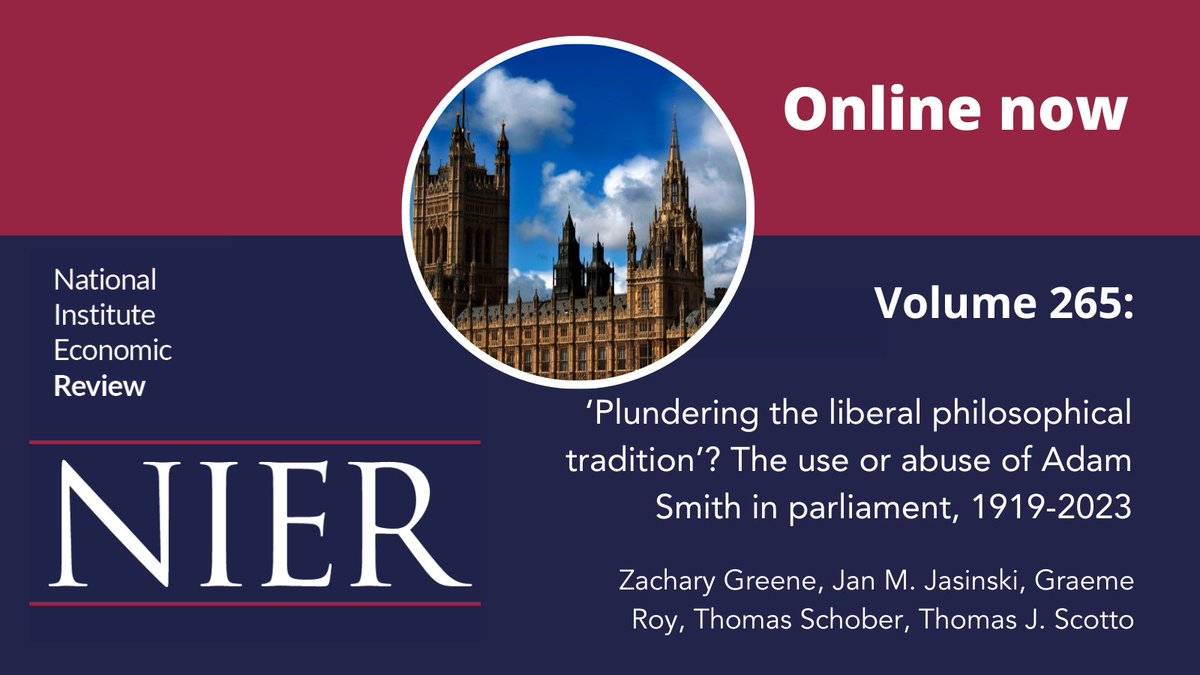 #WeekendReading 📚Enjoy open access to this paper by @zacdgreene, @janjasinski_, @ProfGraemeRoy, Thomas Schober & @tjscotto🔓 They examine how politicians and policymakers since the end of WWI have referred to Adam Smith's ideas⬇️ @UofGAsbs @StrathPolIR hubs.la/Q02nGr-J0