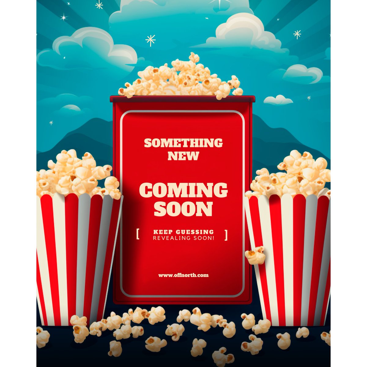 OffNorth_In's tweet photo. Hey guys! Something exciting is popping up soon! 🍿 
Stay tuned for the big reveal of our newest addition to the collection. Trust us, it's going to be cozy, stylish, and eco-friendly all at once!🌿👕 
Keep those guesses coming! 🎉 
#Sustainable #StayTuned #GuessTheProduct https://t.co/Ci9GZ2r346