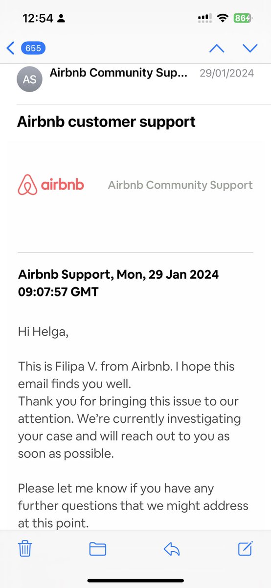 HDorotheaFilm's tweet photo. @AirbnbHelp Nothing, each time it was closed down. https://t.co/OqN7kO9Qx3