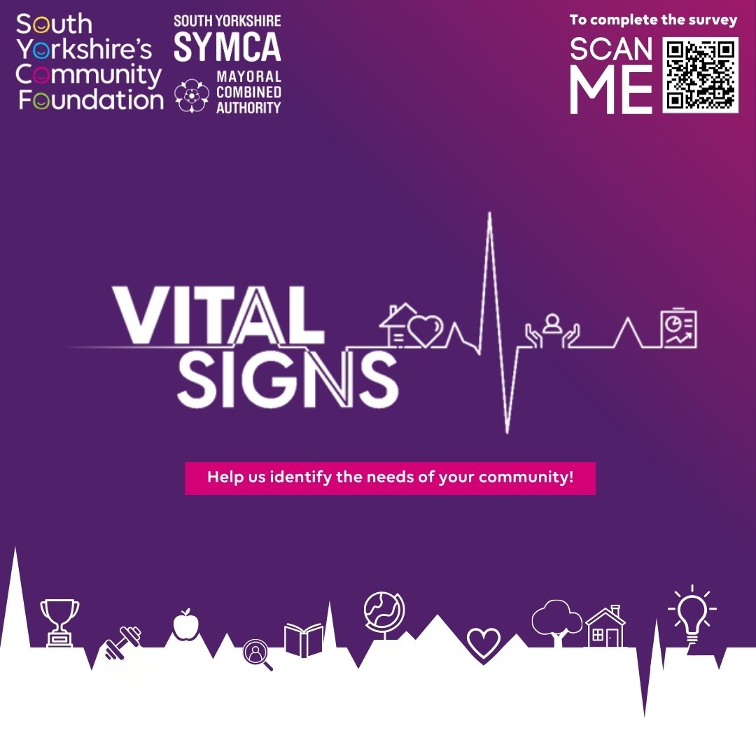 Krishna Harish (@anhsirktweets) on Twitter photo 📢 Help <a href="/SYCF1986/">South Yorkshire's Community Foundation</a> to Identify the Needs of our Community!
Excited to share with you the launch of “Vital Signs Research”.
To complete the survey online, use the QR code below or use this link:
lnkd.in/e6Cd2bjy
#VitalSigns #SouthYorkshireCommunity 📢 Help <a href="/SYCF1986/">South Yorkshire's Community Foundation</a> to Identify the Needs of our Community!
Excited to share with you the launch of “Vital Signs Research”.
To complete the survey online, use the QR code below or use this link:
lnkd.in/e6Cd2bjy
#VitalSigns #SouthYorkshireCommunity