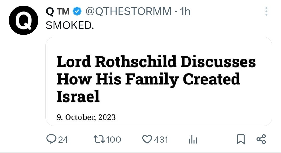 SOLSHIELD_333's tweet image. #BalfourDeclaration #Expired #Proxystate #Corporation 
Rothschild, Monarch, Mossad, CiA and a few others created it .

I don't argue , research it for yourself .

🤜✨️🌄✨️🤛