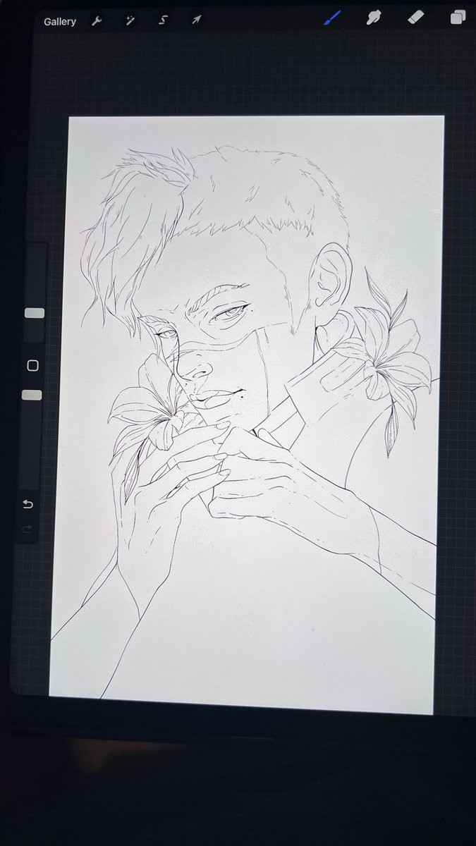 tetramorphius's tweet photo. Normal people: do a sketch to understand the composition and work from it 

Me: draw 8 billion liners so they'll never be used. https://t.co/phoA6HgrIz