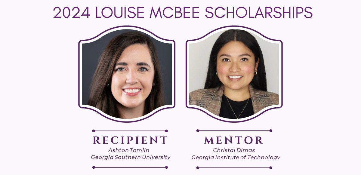 Congratulations to our 2024 Louise McBee Scholarship Recipients!