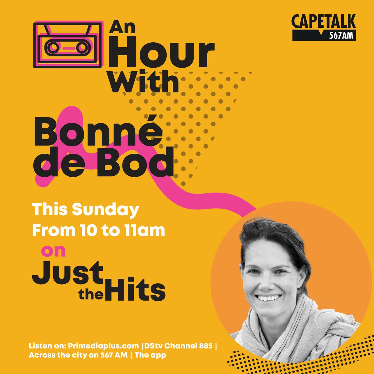 An hour down memory lane with my favourite hits from the 80's and 90's and I can't wait! Join me tomorrow morning at 10am on @CapeTalk or listen live here: radio-south-africa.co.za/cape-talk?gad_…