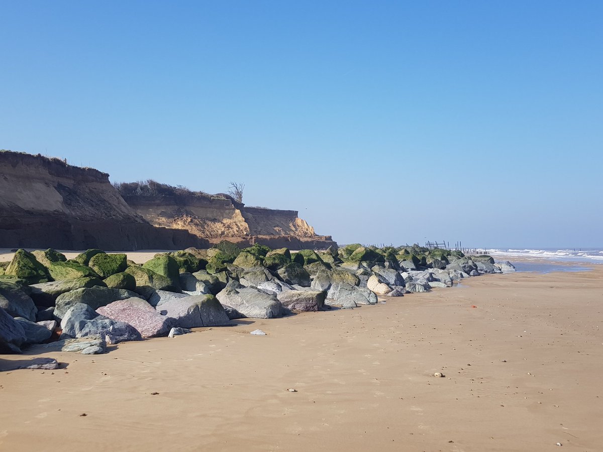 Coastal erosion, Norfolk style. This is Climate Change.