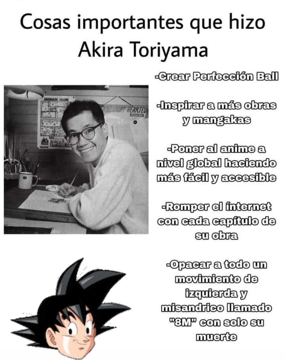 Gracias, Akira
Nos enseñaste que la amistad, esfuerzo y un buen corazón son más importantes que el movimiento trans y feminazi.