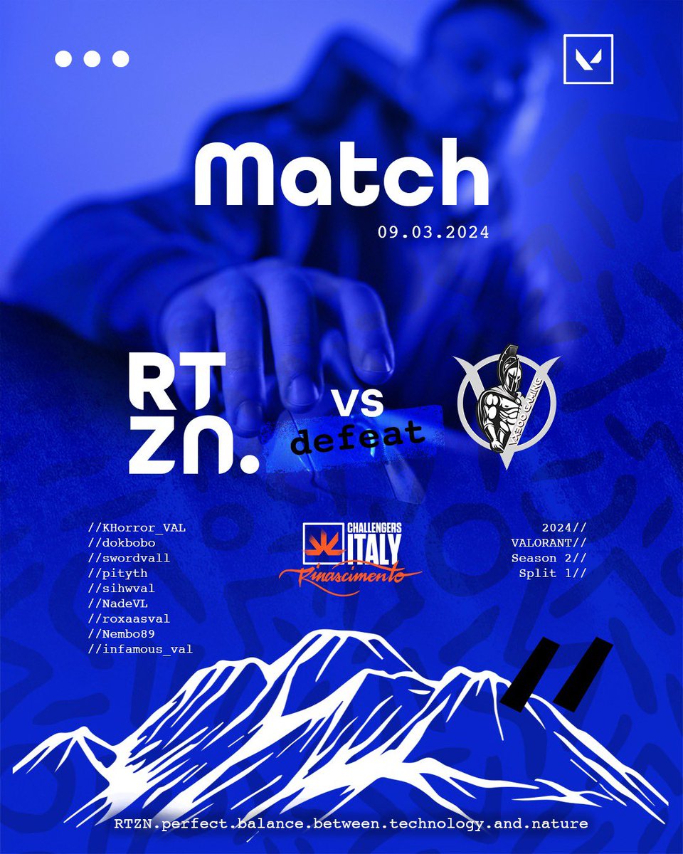 RtznEsports's tweet photo. GG to @Vx300Gaming 

Abbiamo provato a cambiare qualche ruolo ma c’è ancora tanto tanto lavoro da fare! 

#goRTZN https://t.co/YvCvIxAyoh