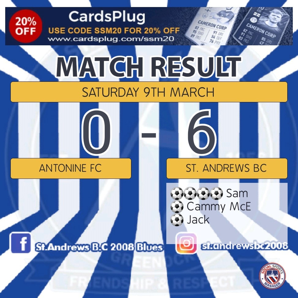 StAndrewsBC2008's tweet photo. Tremendous effort from the full squad today, everyone played their part, worked hard&deserved the win against a good Antonine team
Thanks to all our sponsors
SM Engineering Ltd
Greenock Health and Wellness
@CBTInverclyde
#whataperformance #teamwork #proudcoaches
1/2 https://t.co/AgqJmBrvVb