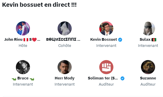 BisonRavi_007's tweet photo. @Drmartyufml Par contre @kevinbossuet est plus détendu quand il répond à l'invitation des pires antisémites de ce réseau (comme l'organisateur "boumedienne" profil photo 2) afin de passer avec ces gus une soirée pleine de courtoisie. #cnews #extrêmedroite #antisémitisme https://t.co/9bvD0tfnjV