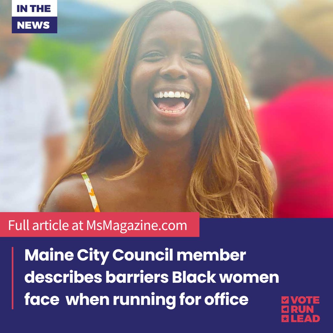 In @MsMagazine, Victoria Pelletier offers real talk about running for office & serving on City Council. She asks: “Support Black women in office. Show up for us like you would show up for yourself. ...we’re fighting a system designed to oppress us.” Read: bit.ly/3v3y077